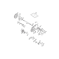 TRANSMISSION UNIT, HYDRO-GEAR T2-ADBF-2X3C-07X1 spare parts