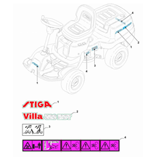 Labels spare parts