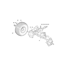 FRONT AXLE - 4WD spare parts
