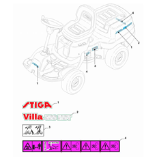 Labels spare parts