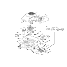 ENGINE - CARBURETTOR , AIR CLEANER ASSY spare parts