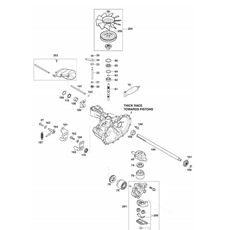 Transmission Unit, Hydro-Gear T2-BDBF-3X3C-19X1 spare parts