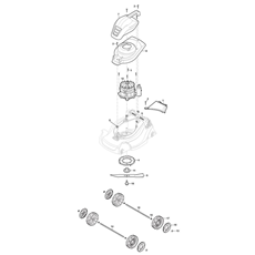 Wheels, Blade, Body works, Engine spare parts