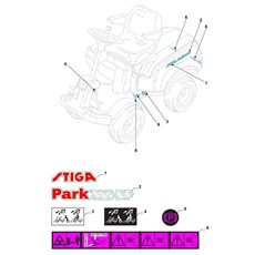 Labels spare parts