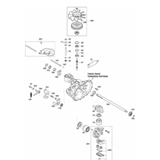 Transmission Unit, Hydro-Gear T2-BDBF-3X3C-19X1 spare parts