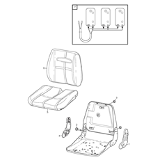 Seat (2) spare parts