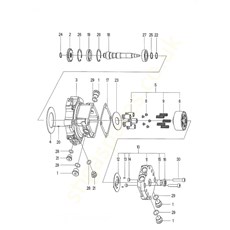 KANZAKI WHEEL ENGINE KWM 13S-186H MOTOR spare parts
