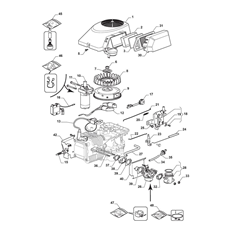 ENGINE - CARBURETOR, AIR CLEANER ASSY. spare parts