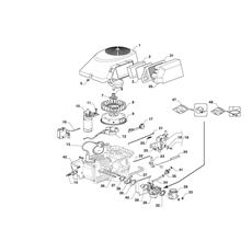 ENGINE - CARBURETTOR, AIR CLEANER ASSY spare parts