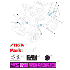 Labels spare parts