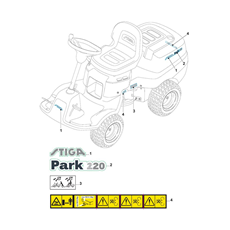 Labels spare parts