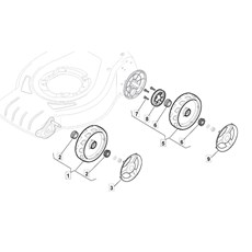 WHEELS AND HUB CAPS spare parts
