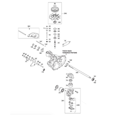 Transmission Unit, Hydro-gear T2-BDBE-2X1A-16X1 spare parts