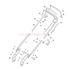 Handle, Upper Part spare parts