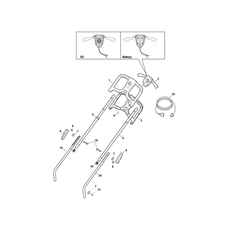 HANDLE , UPPER PART spare parts