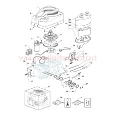 Engine - GGP TRE0801 (1) spare parts