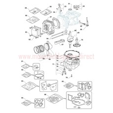 Engine - GGP TRE0701 (2) spare parts