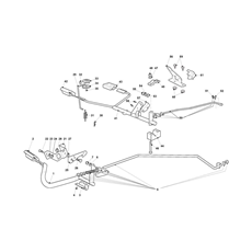 BRAKE AND GEARBOX CONTROLS - HYDROGEAR spare parts