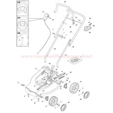 Handles, switch and Height Adjuster spare parts