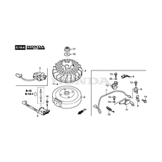 Flywheel - GCV160A0 S4 GB SD spare parts