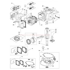 Engine - GGP WBE0702 (2) spare parts