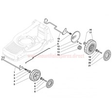 Wheels And Height Adjusting spare parts