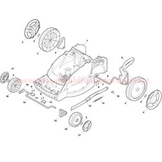 Deck, Wheels and Height Adjuster spare parts