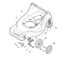 Deck And Height Adjusting spare parts