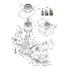 ENGINE - STARTER ASSY , TANK spare parts