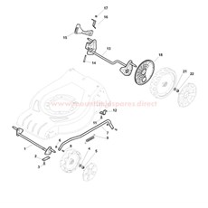 Axles and Height Adjuster spare parts