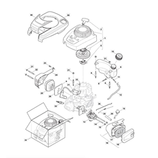 Engine - Carburettor, Tank spare parts