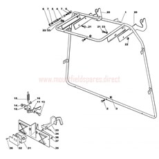 GRASS CATCHER (fixed part) spare parts