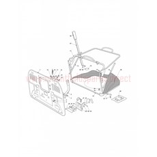 Ride-on 102-122 Grasscatcher - Manual Lifting spare parts