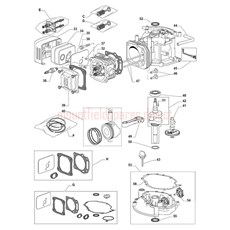 ENGINE-WBE0702 CYLINDER HEAD spare parts