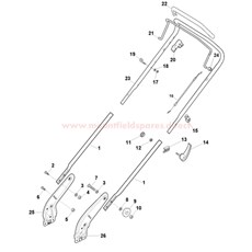 Handle, Upper Part spare parts