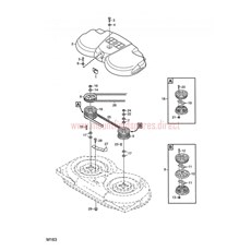 MOWER DECK 85 cm TRANSMISSION spare parts