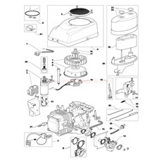 Engine - GGP TRE0701 (1) spare parts