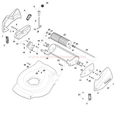 Rear Roller Assy. spare parts
