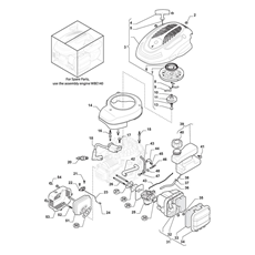 ENGINE - CARBURETTOR , TANK spare parts