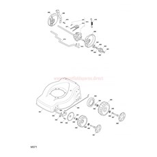 WHEEL SUSPENSION TRANSMISSION spare parts