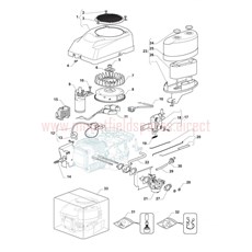 Engine - GGP TRE0701 (1) spare parts