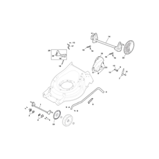 DECK AND HEIGHT ADJUSTING spare parts