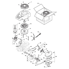 ENGINE - CARBURETOR, AIR CLEANER ASSY spare parts