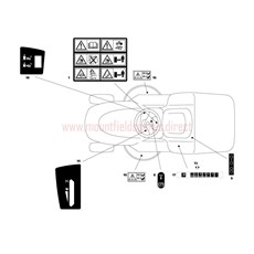 Labels spare parts