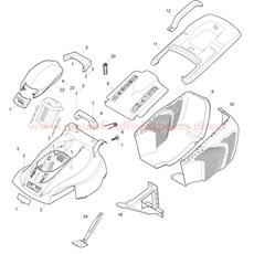 Deck and Grass-Box Assy. spare parts