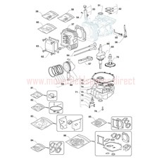 Engine - GGP TRE0701 (2) spare parts