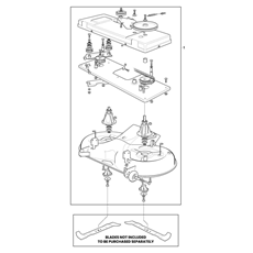 CUTTING DECK & BLADES TRANSMISSION PLATE - NJ102 spare parts