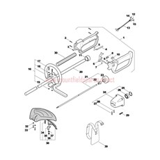 Handle-transmission spare parts