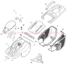 Deck and Grass-Box Assy. spare parts