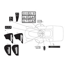 Labels spare parts